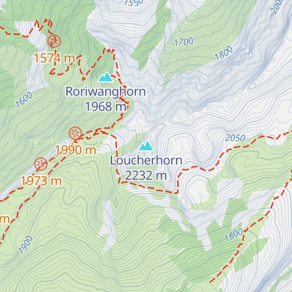 Map of Loucherhorn