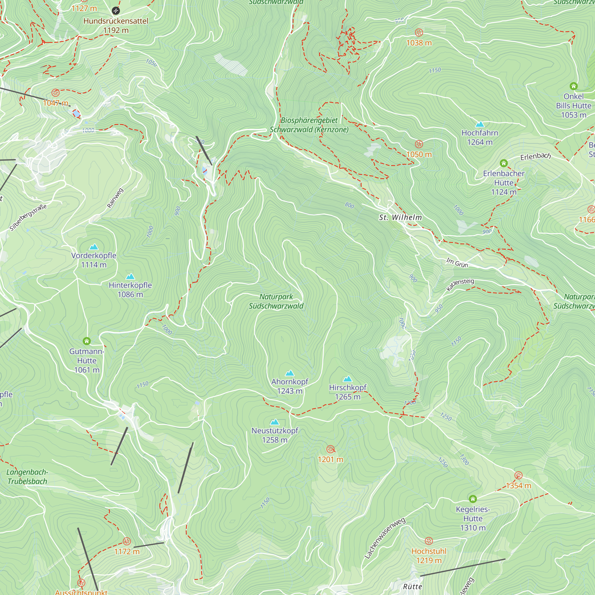Krummenbachhütte map