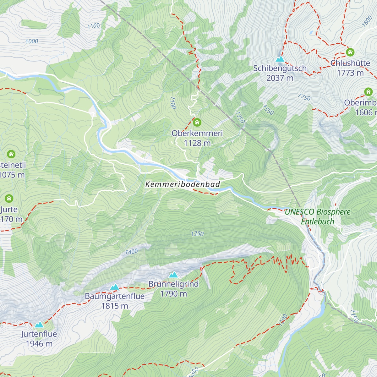 Kemmeriboden Bad map