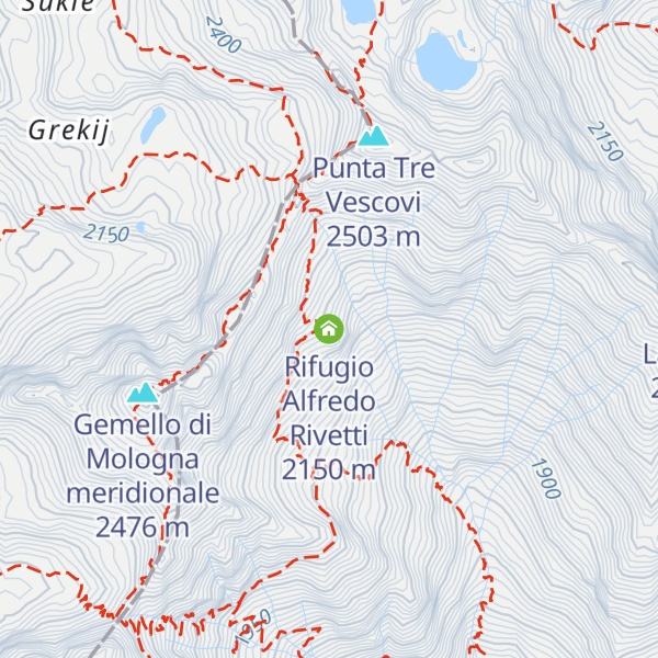 Map of Rifugio Alfredo Rivetti