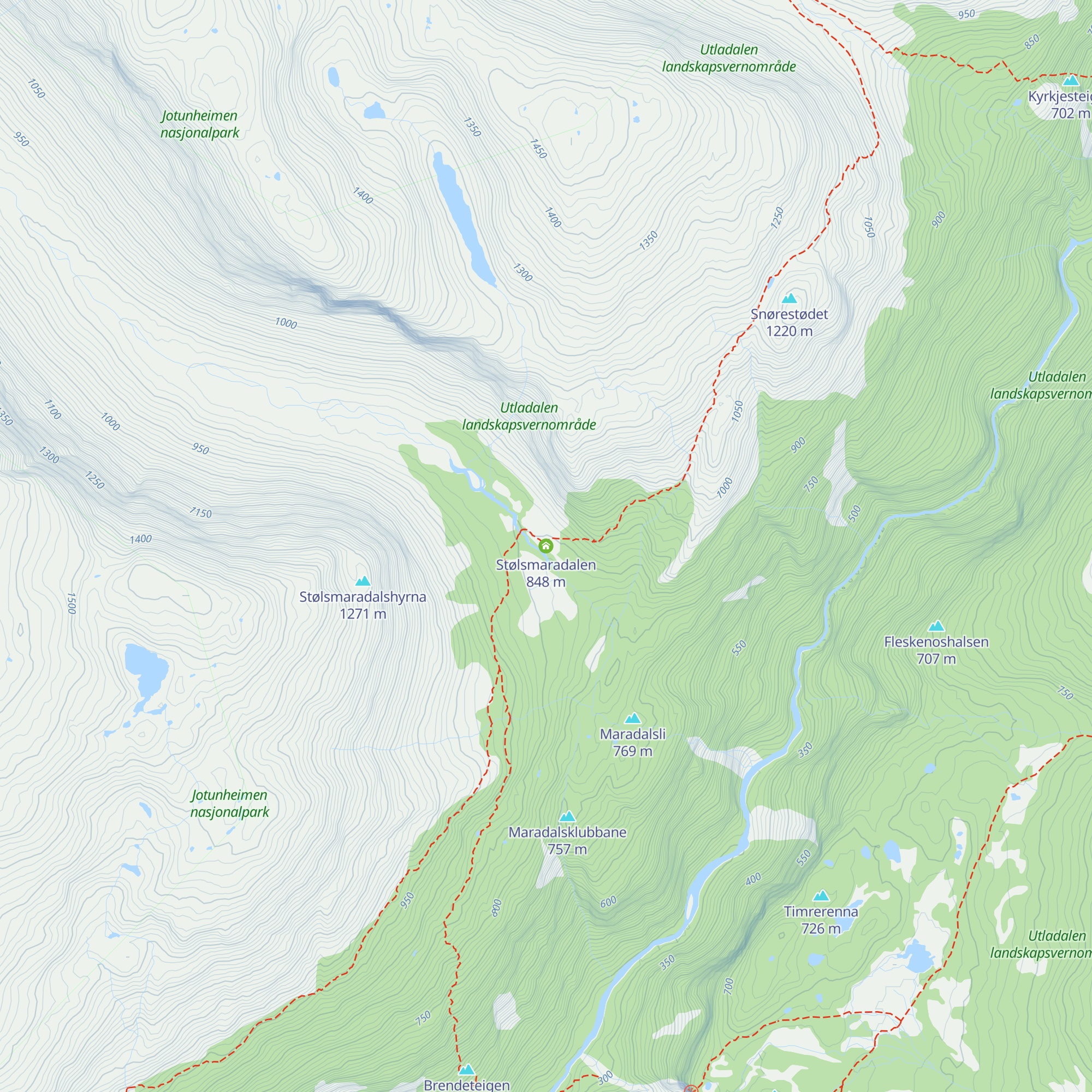 Stølsmaradalen map