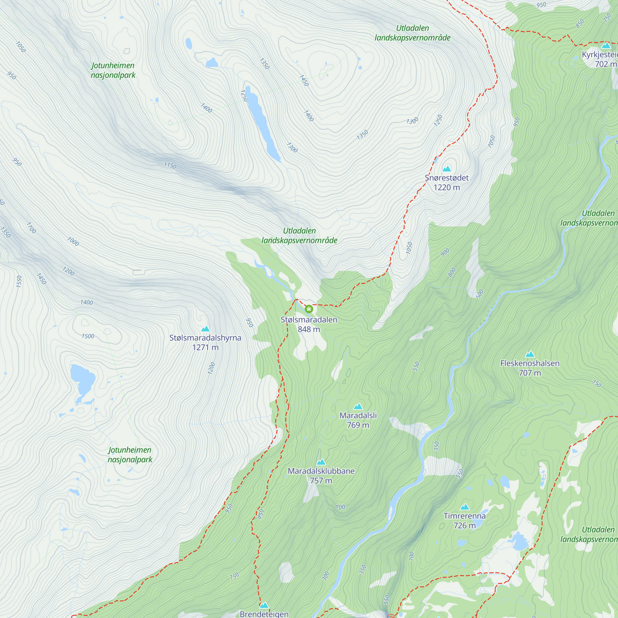 Stølsmaradalen map
