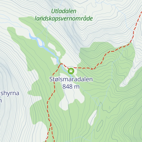 Map of Stølsmaradalen