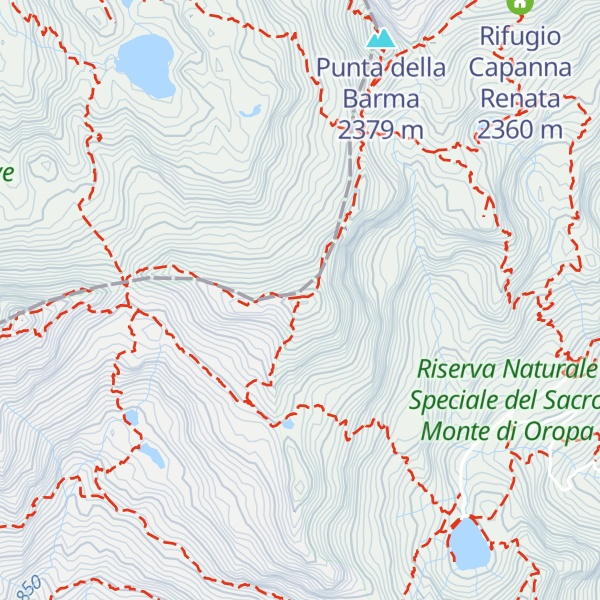 Map of Monte Rosso