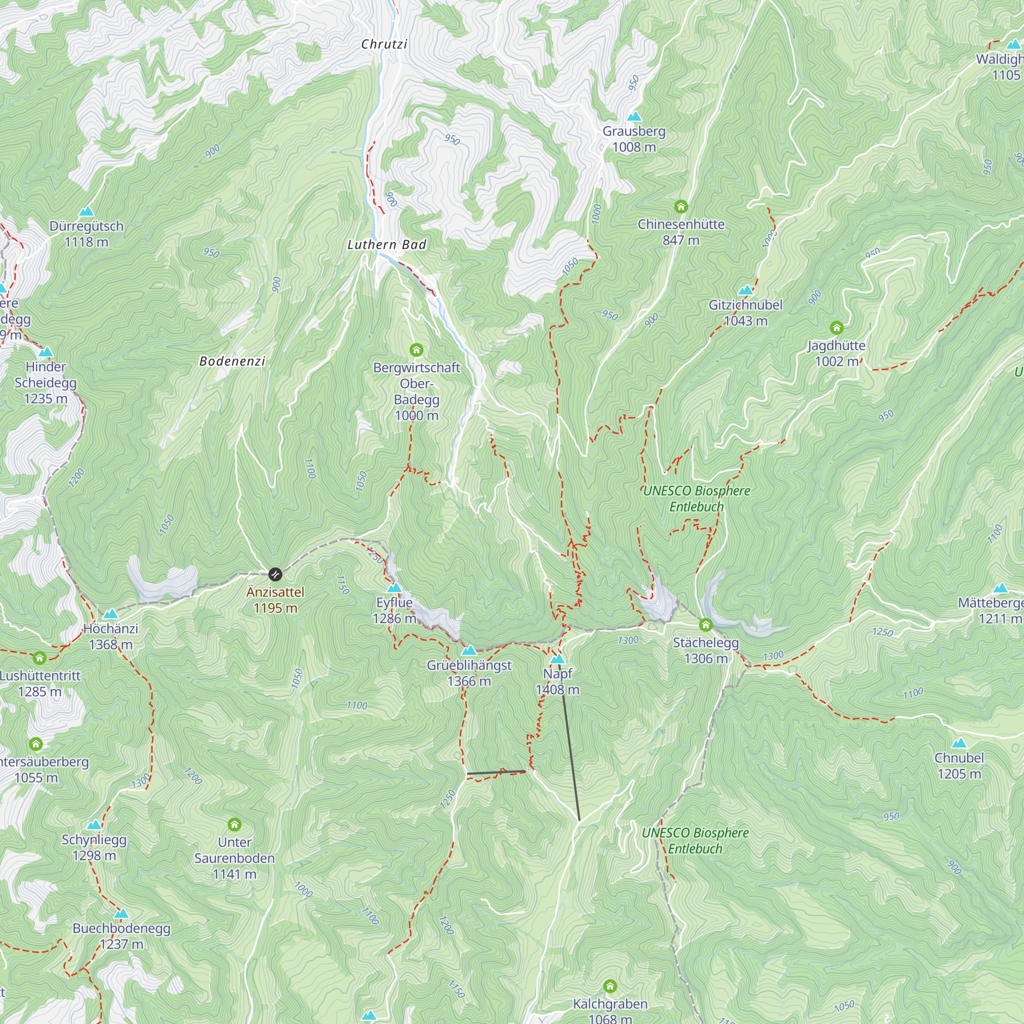 Bergwirtschaft Trachselegg map