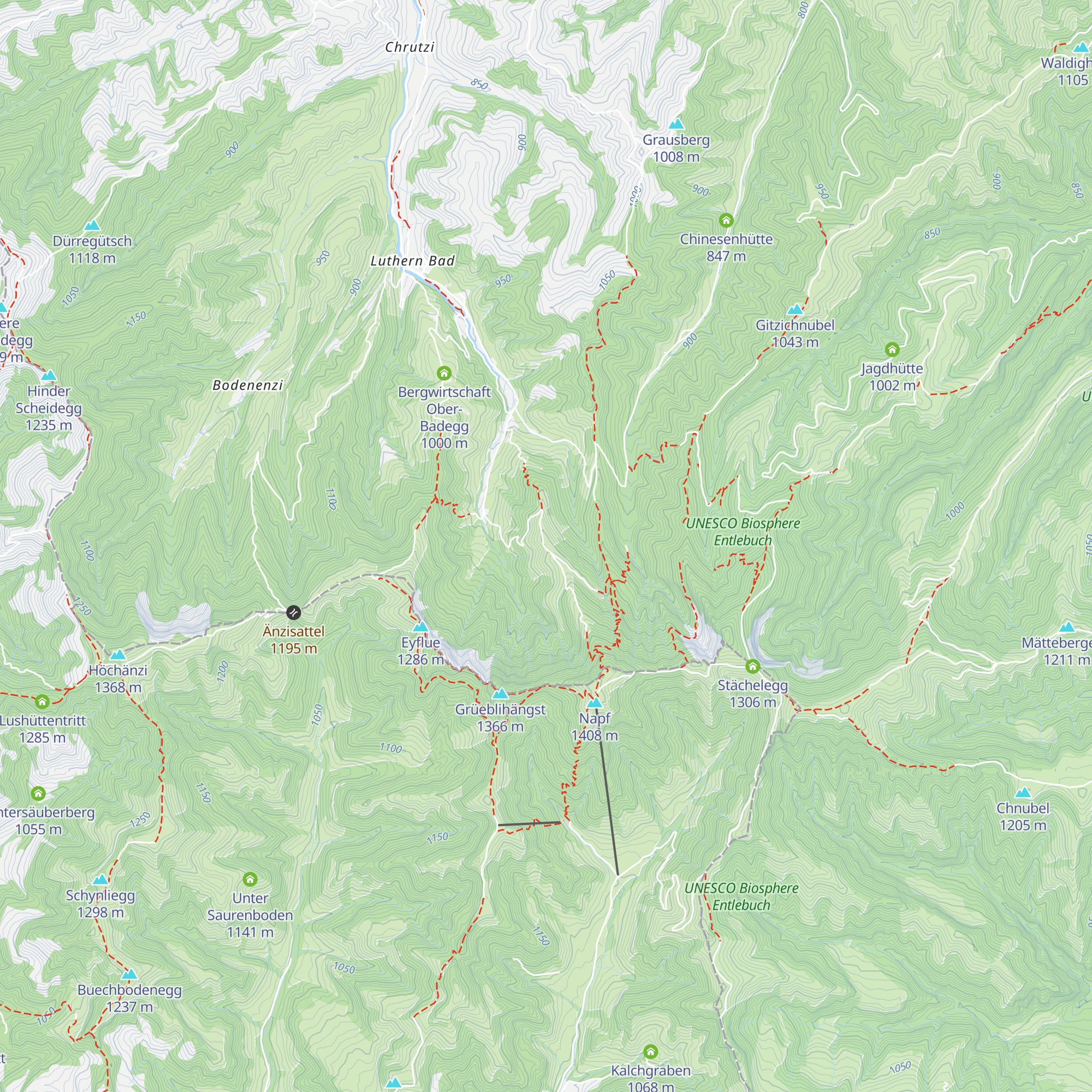 Bergwirtschaft Trachselegg map