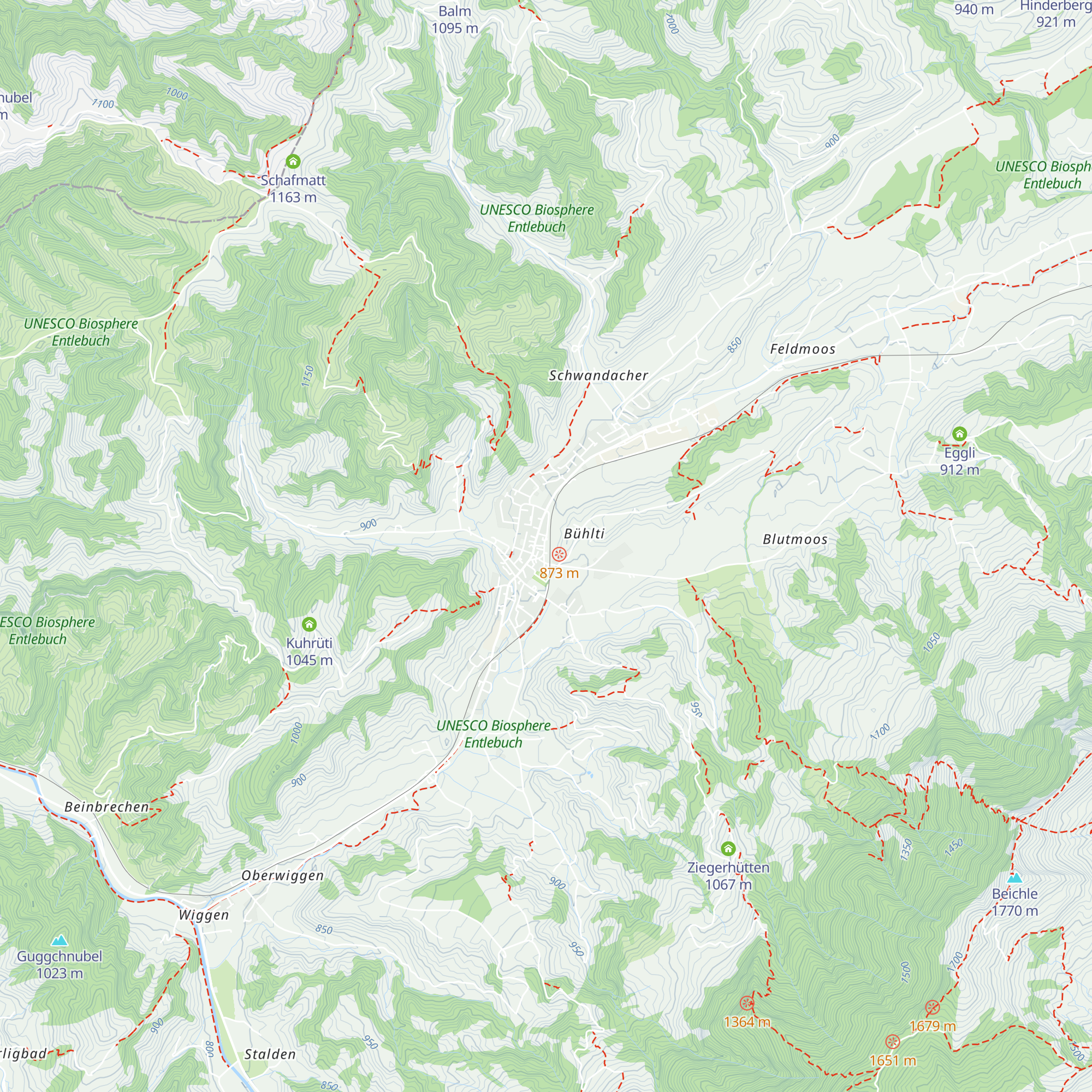 Tourismusbüro Escholzmatt map