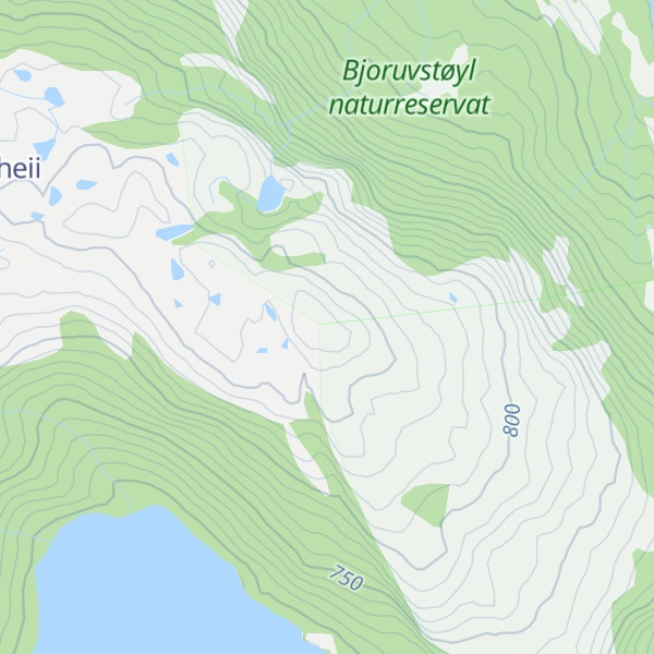 Map of Steinefjell
