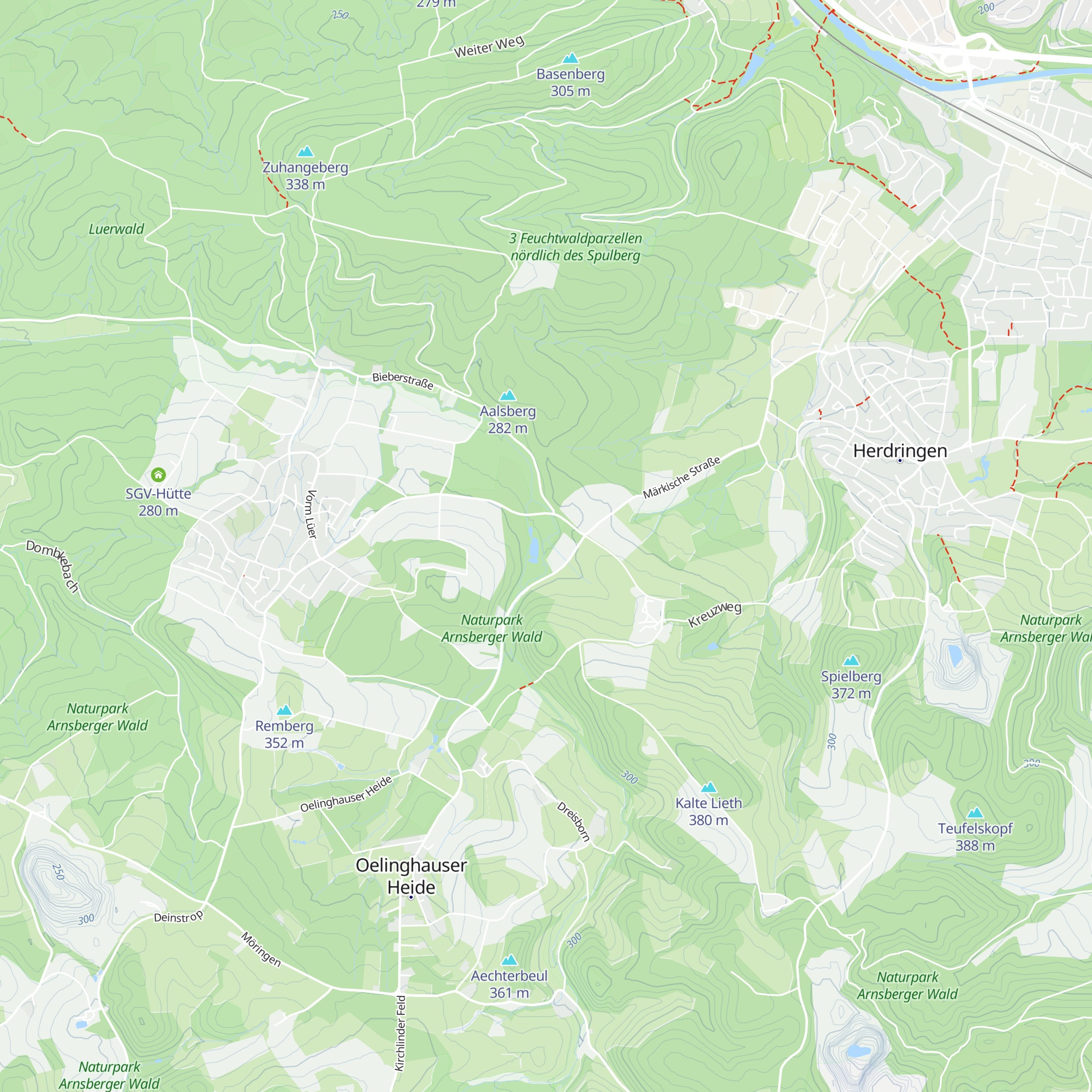 Schüttendeyken map