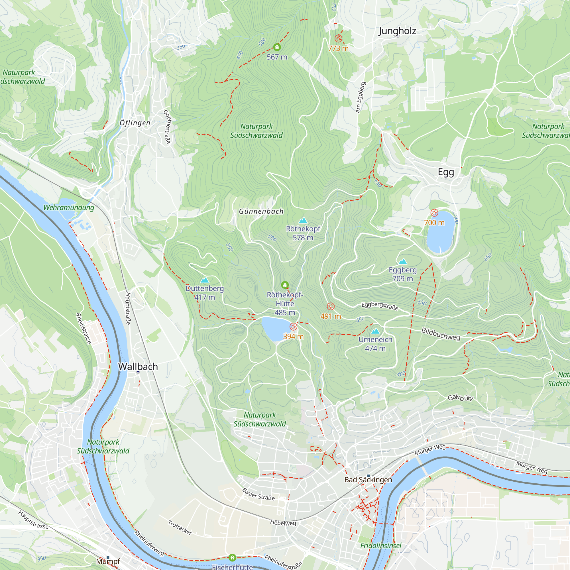 Röthekopf-Hütte map