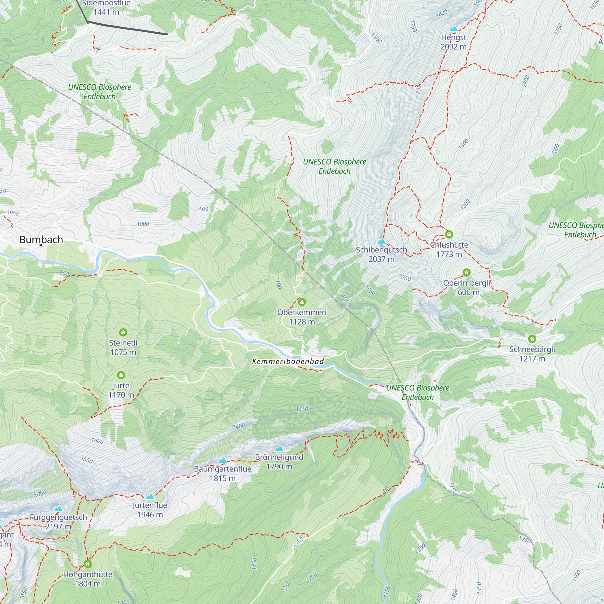 Oberkemmeri map