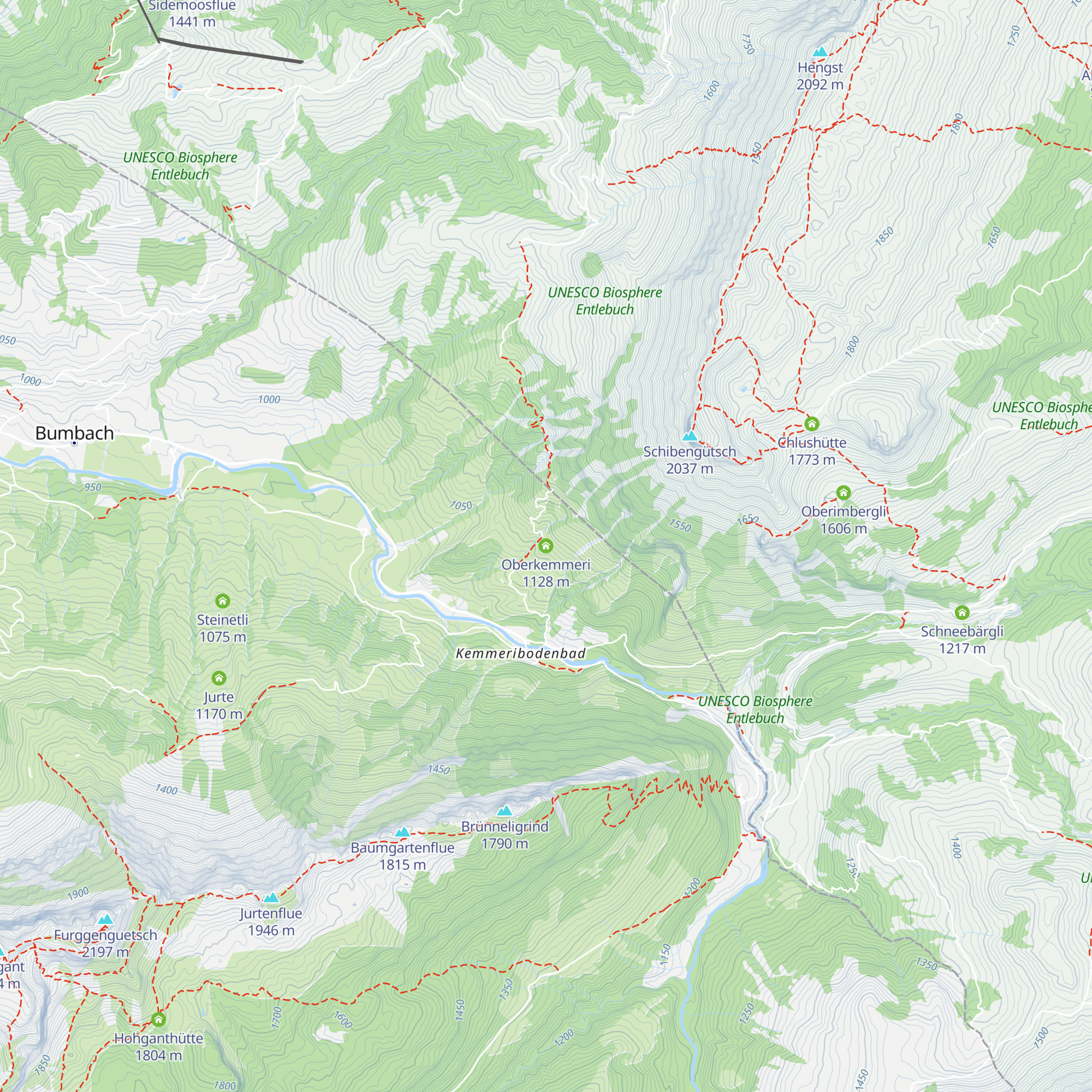 Oberkemmeri map