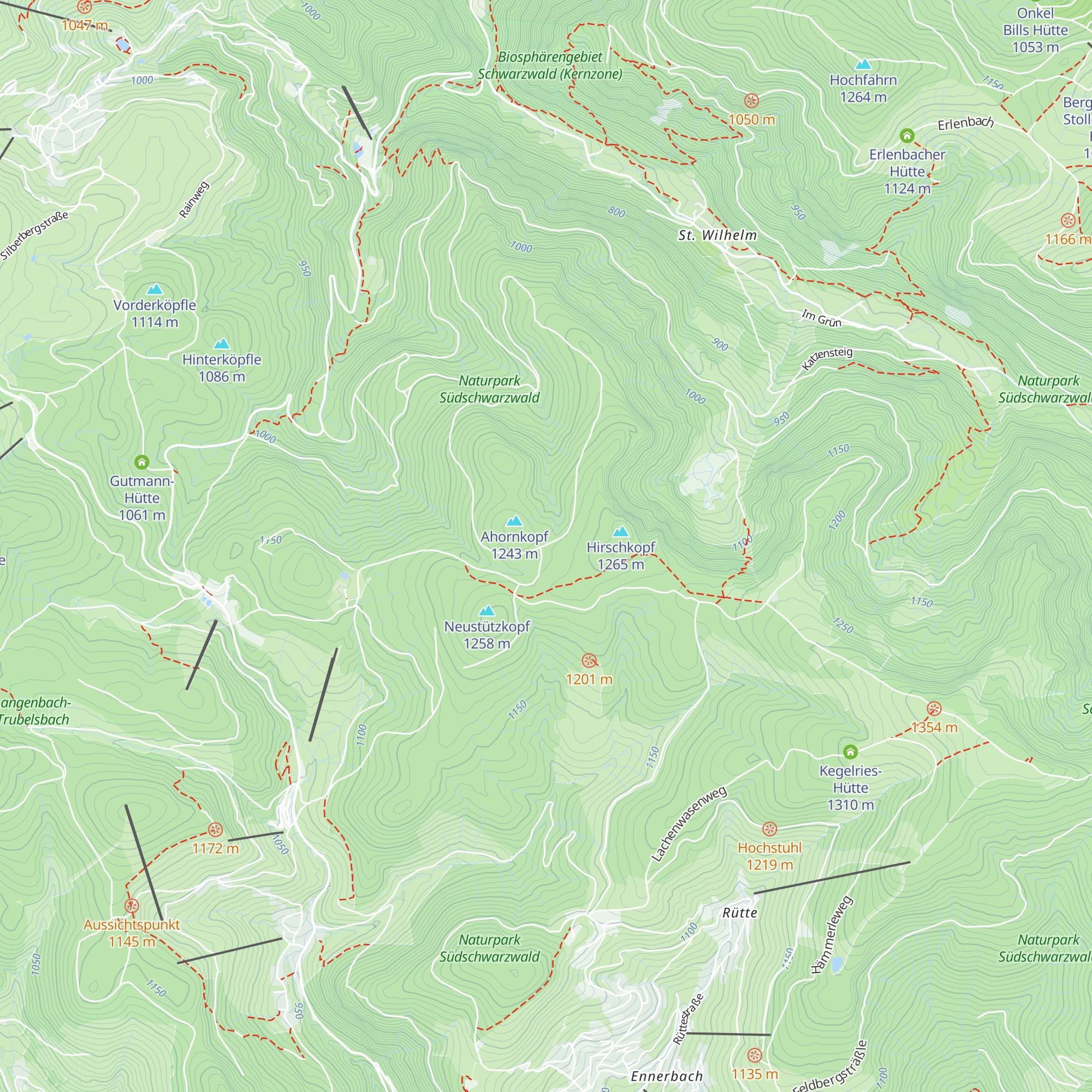 Auerhahnhütte map