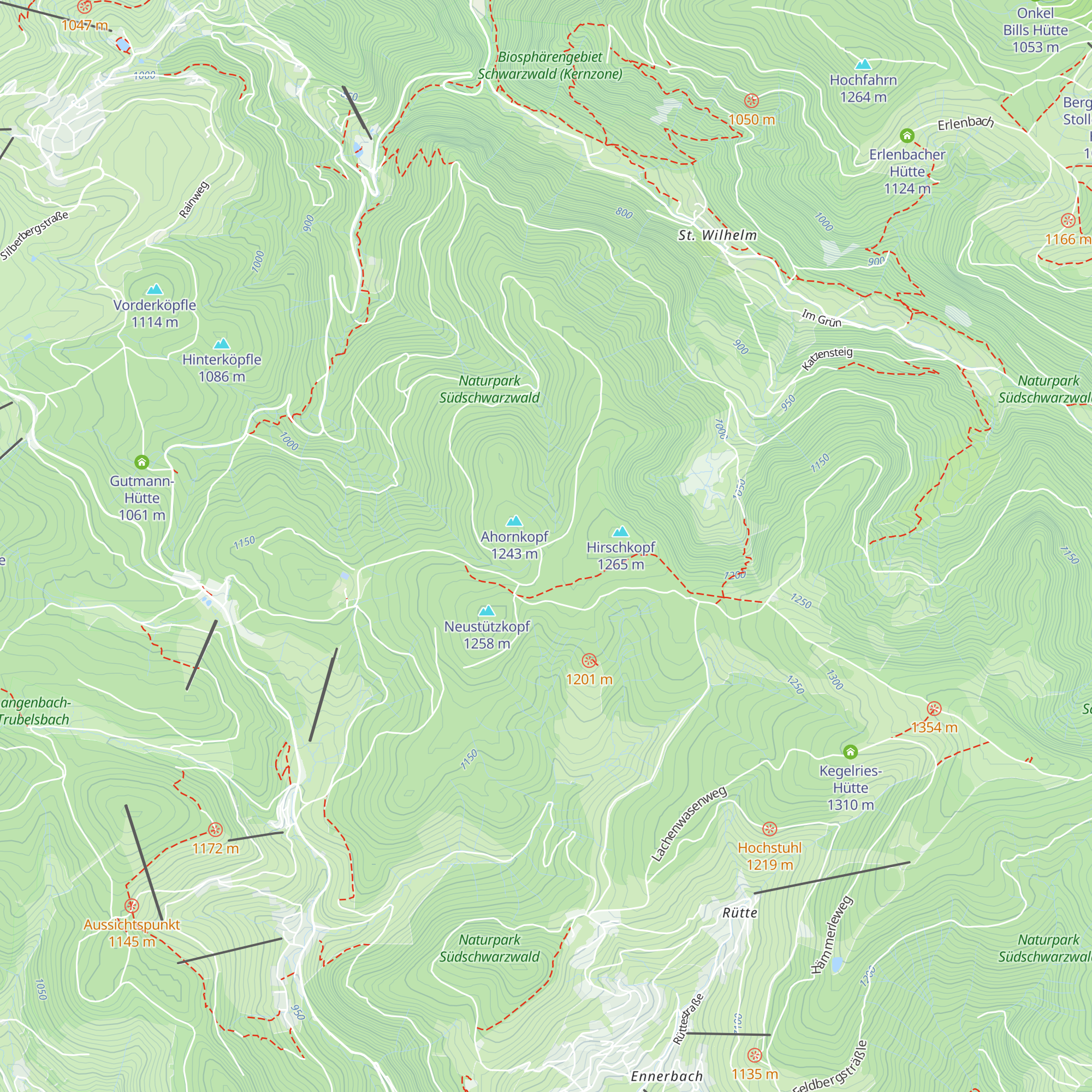 Auerhahnhütte map