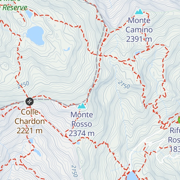 Map of Dado del monte Rosso