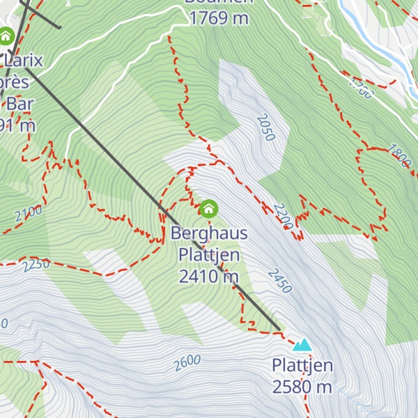 Map of Berghaus Plattjen
