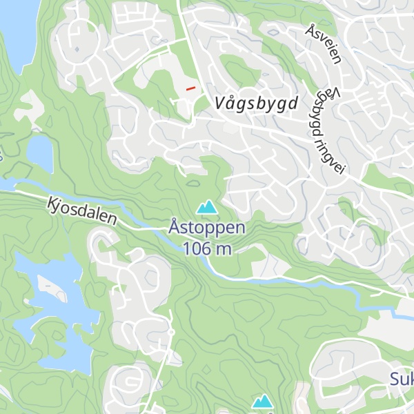 Map of Åstoppen