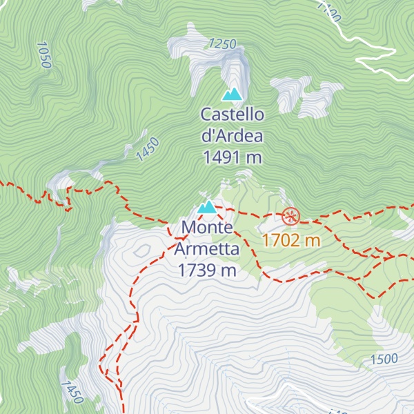 Map of Monte Armetta