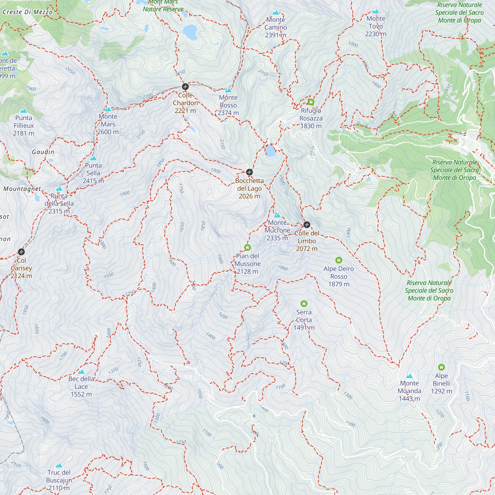 Pian del Mussone map