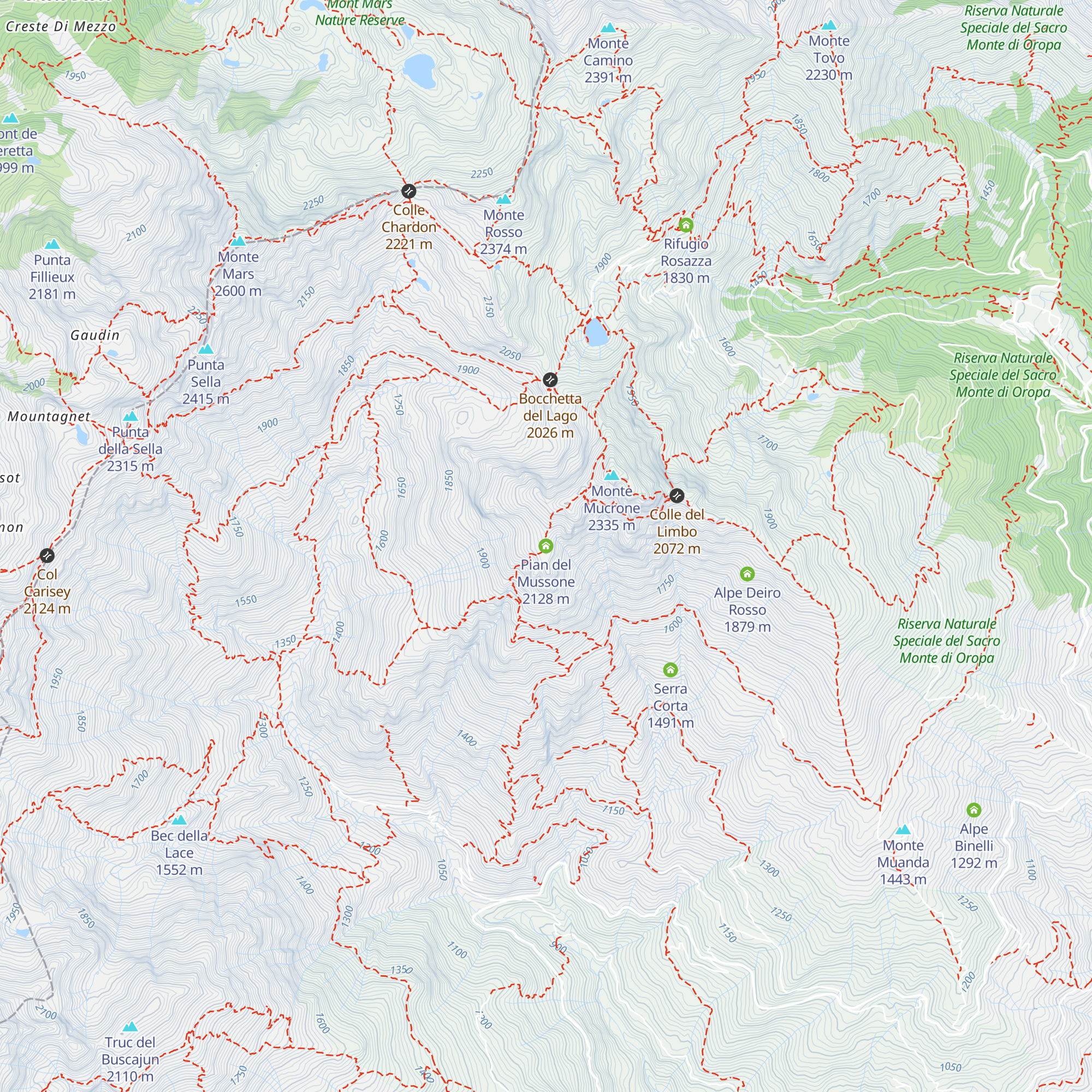 Pian del Mussone map