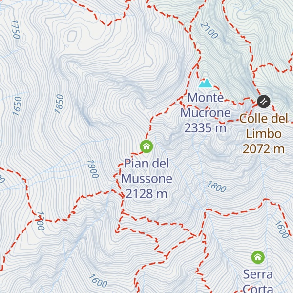 Map of Pian del Mussone