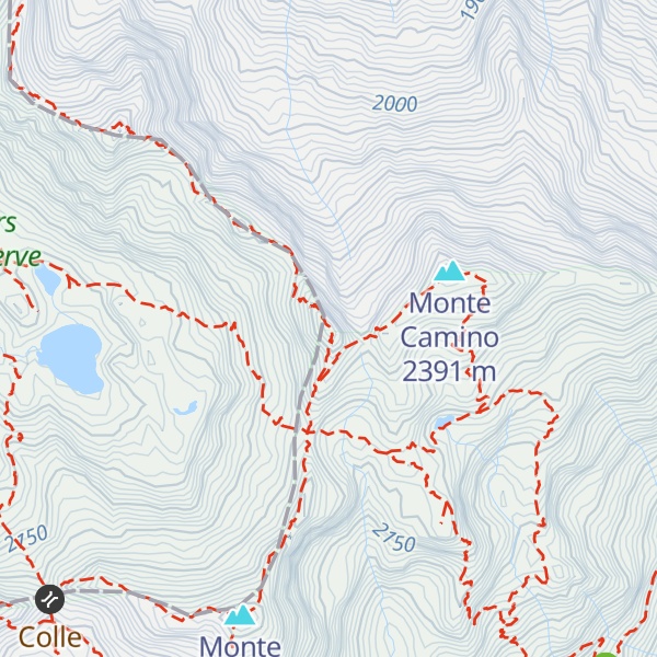 Map of Punta della Barma