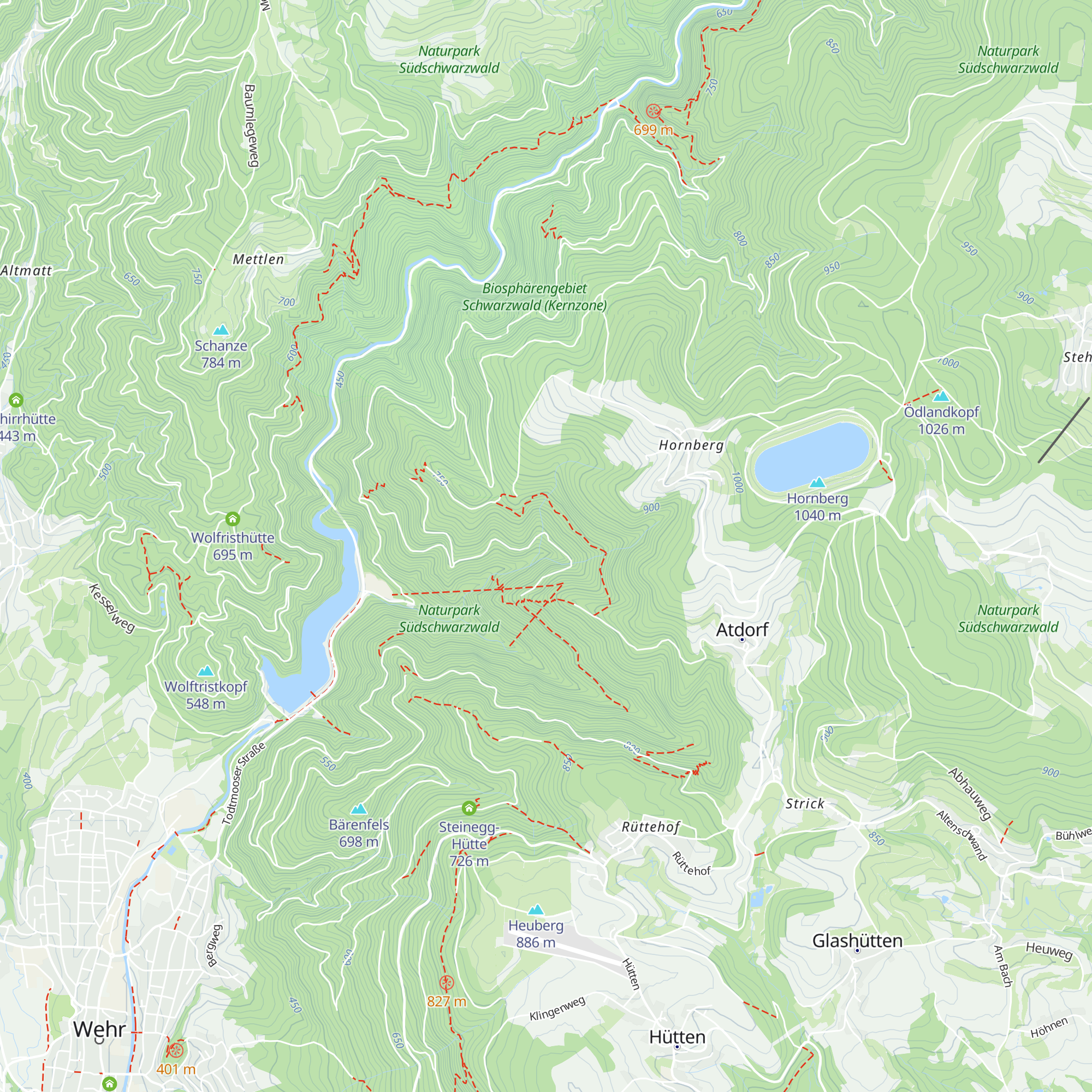 Chuchi Hütte map