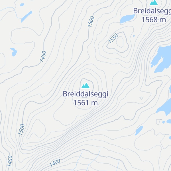 Map of Breiddalseggi