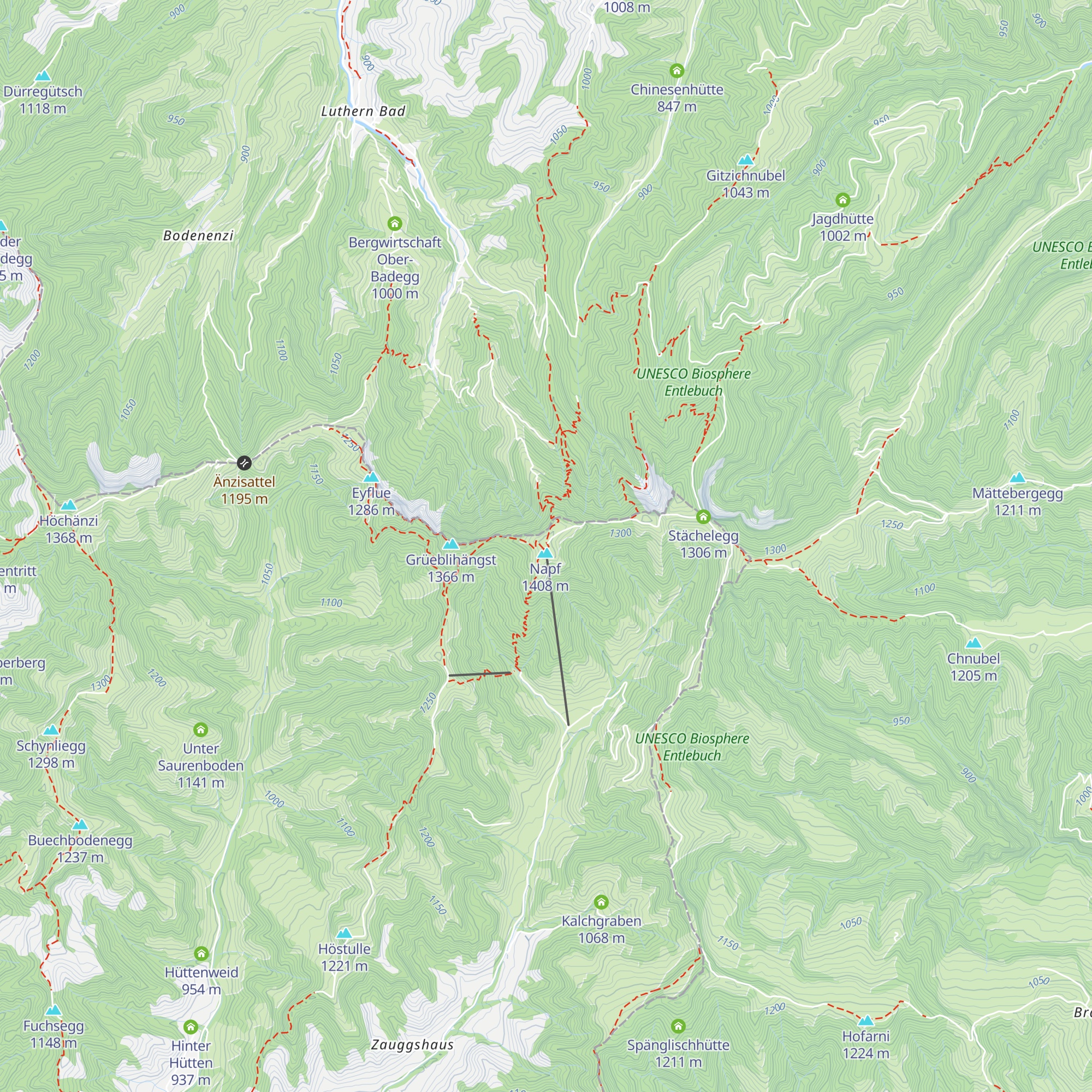 Berghotel Napf map