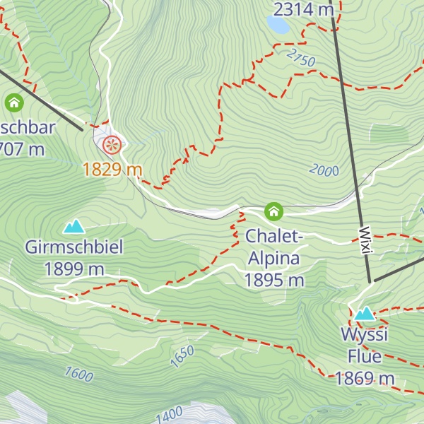 Map of Wengernalp