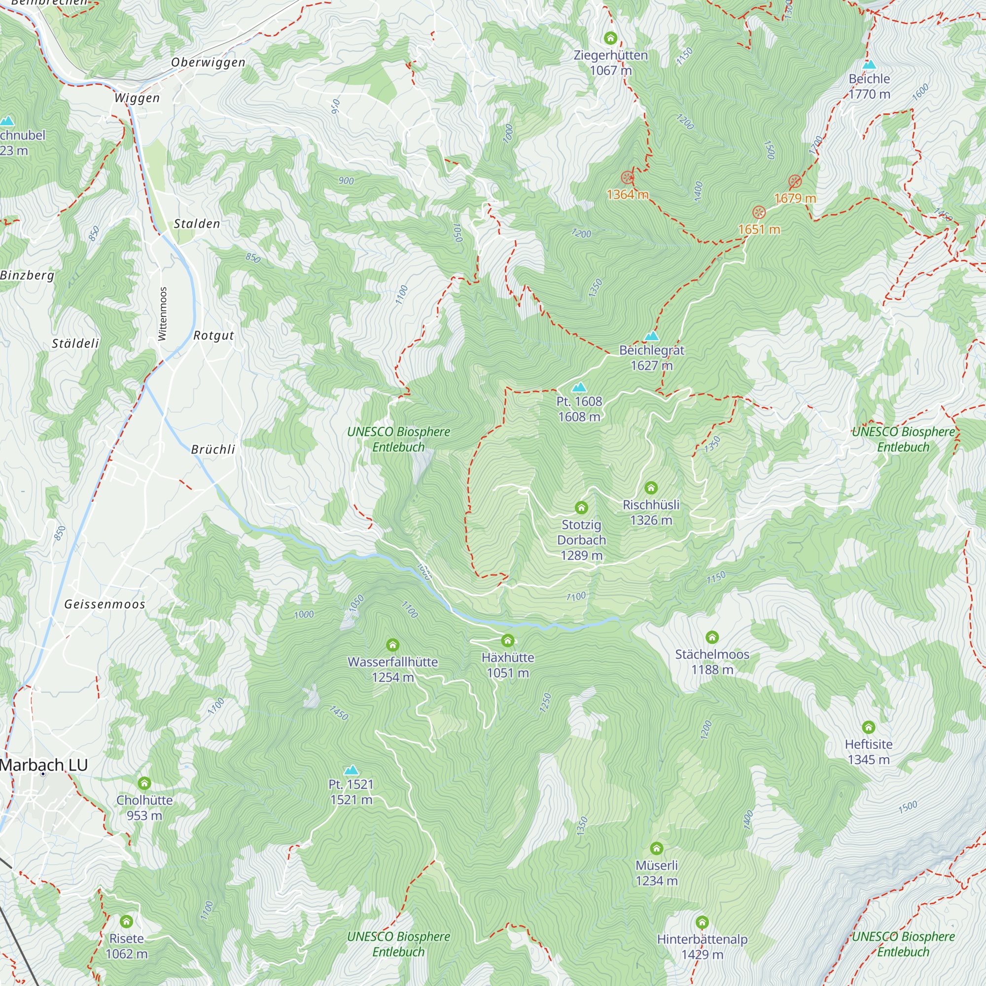 Unterkrümpelhütten map