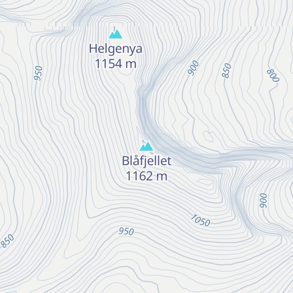 Map of Blåfjellet