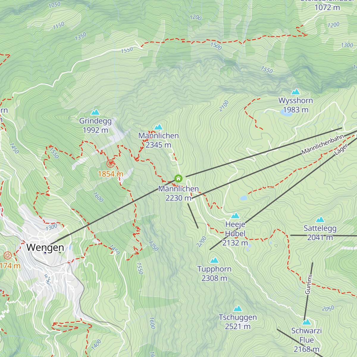Männlichen map