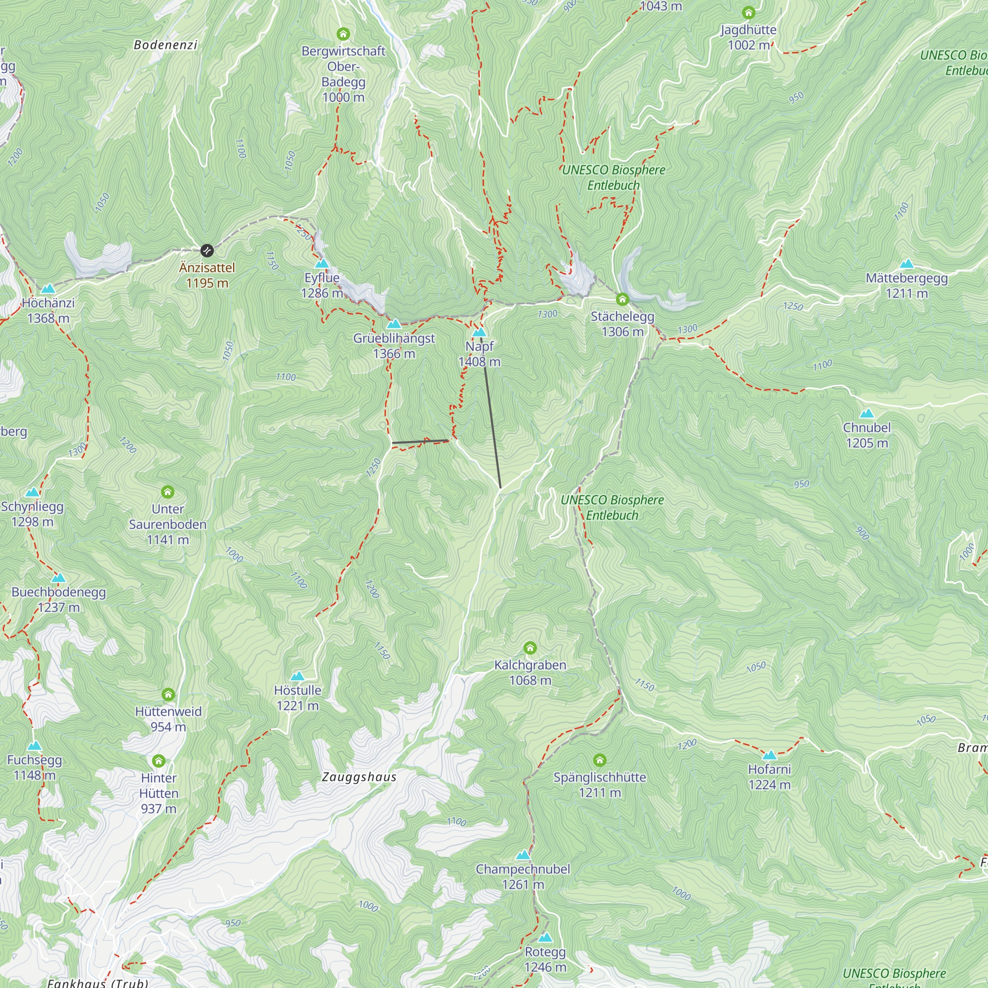 Mettlenalp map