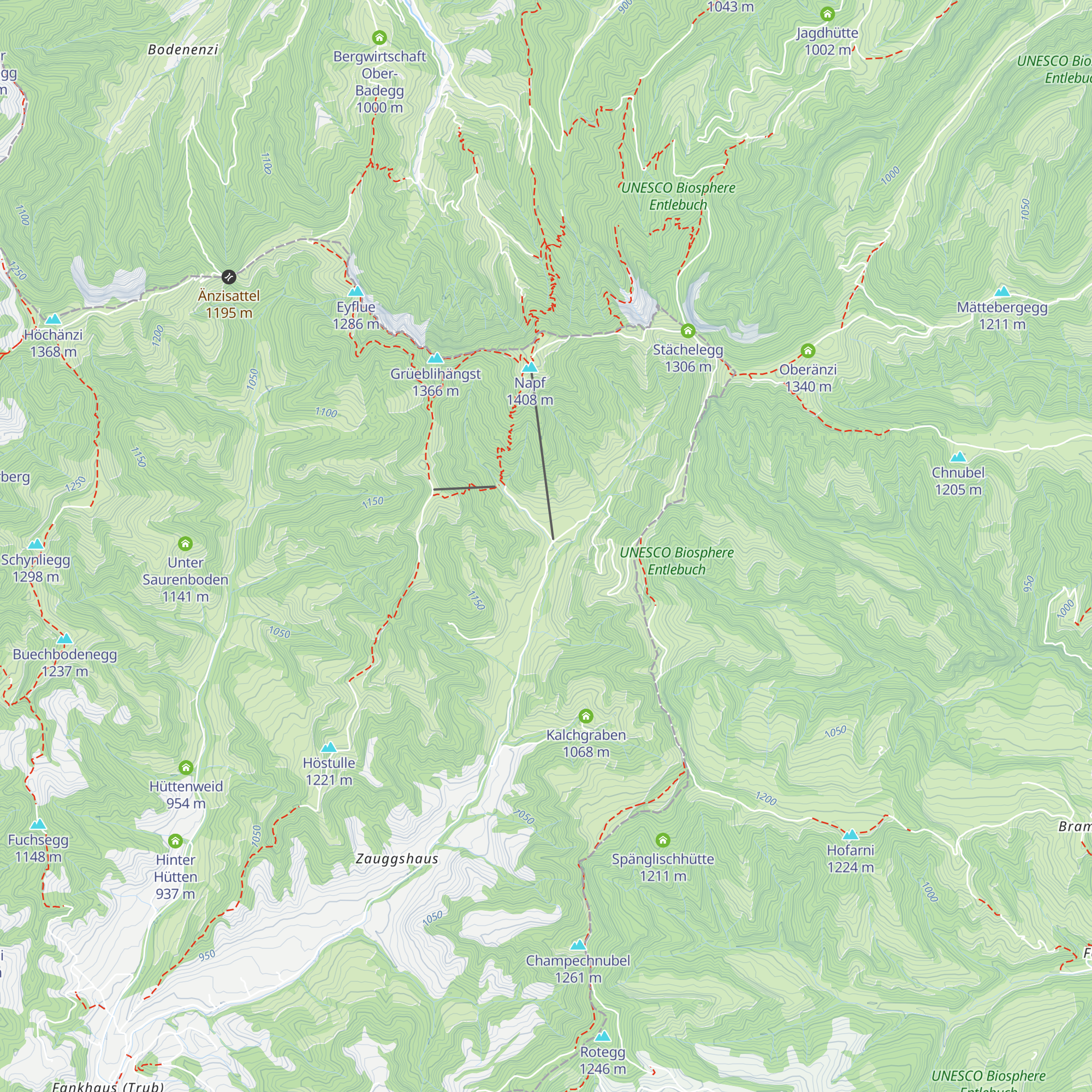 Mettlenalp map