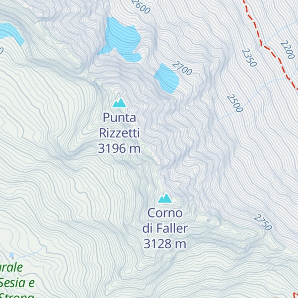Map of Punta Calderini