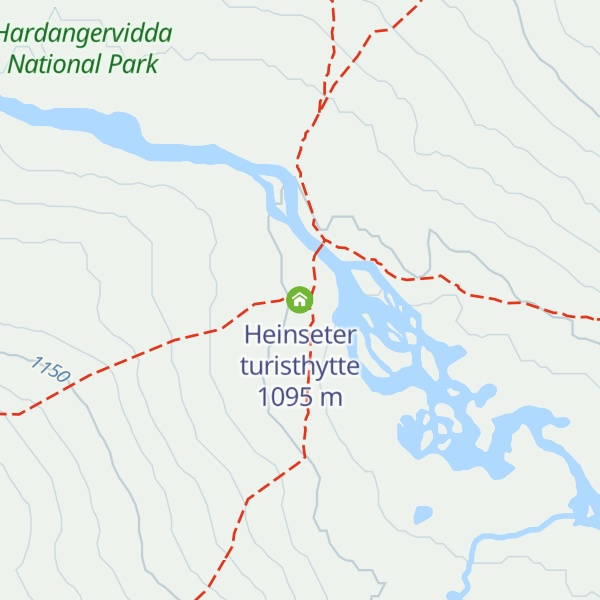 Map of Heinseter turisthytte