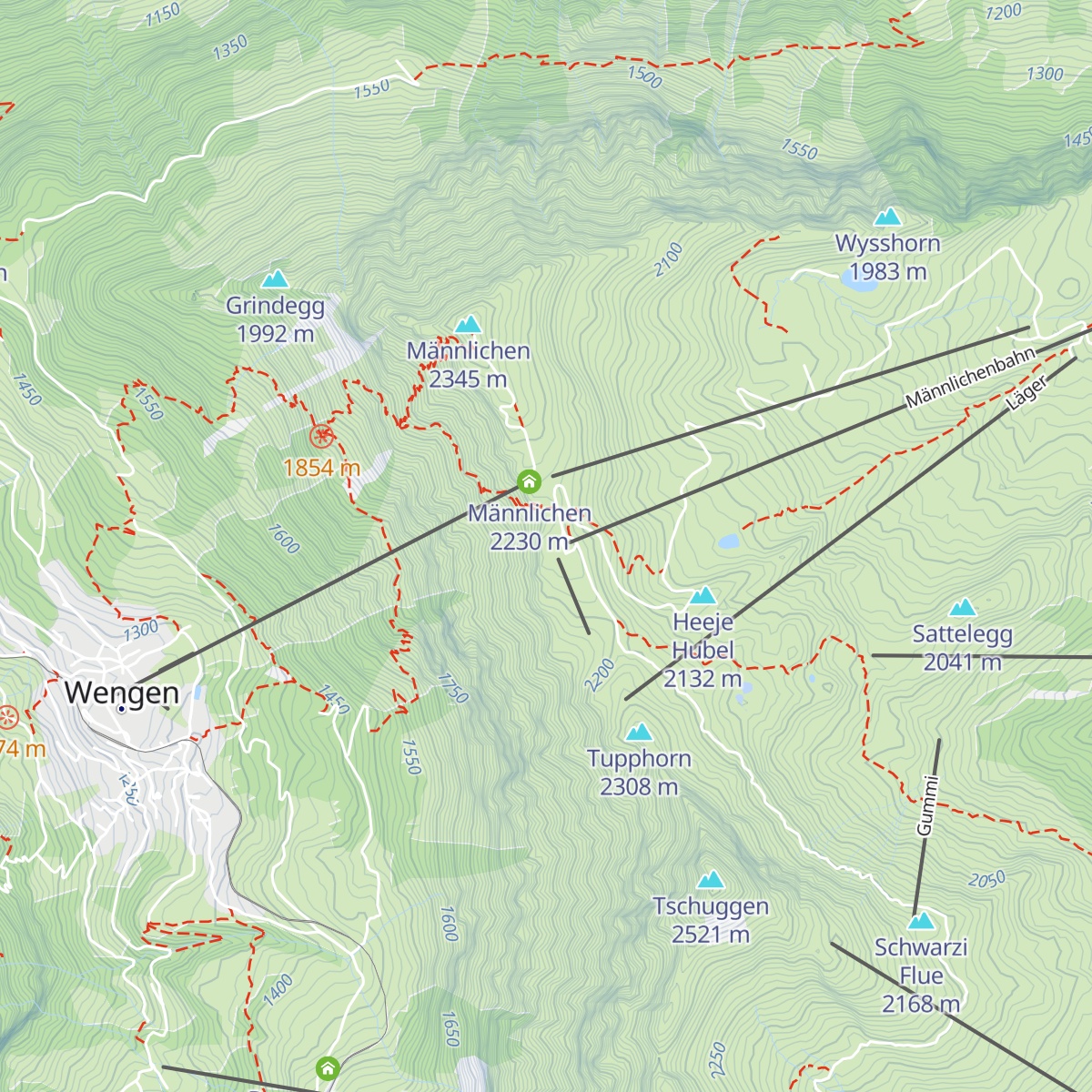 Spycherbar Männlichen map