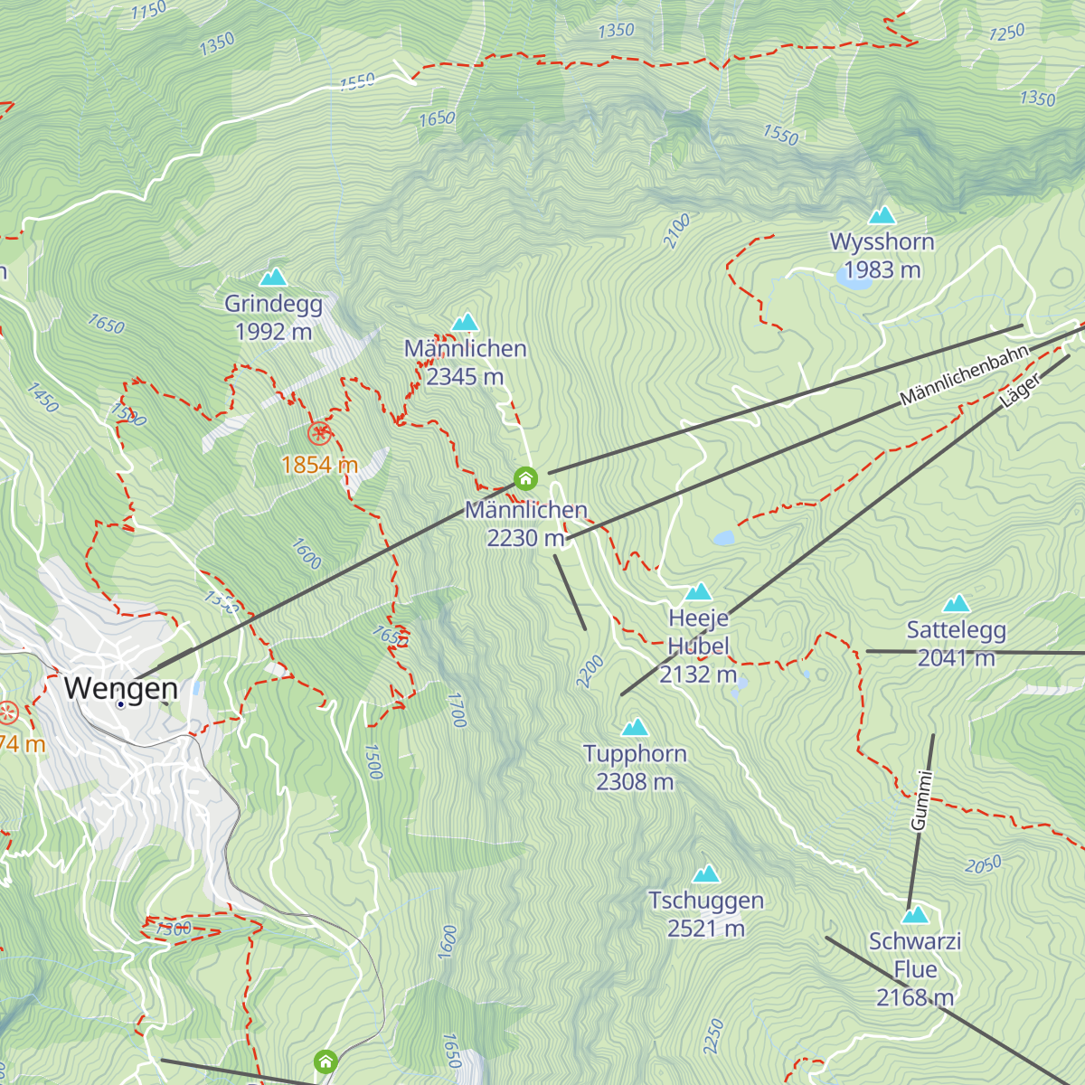 Spycherbar Männlichen map