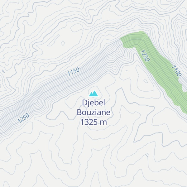 Map of Djebel Bouziane