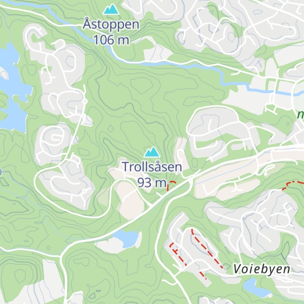 Map of Trollsåsen
