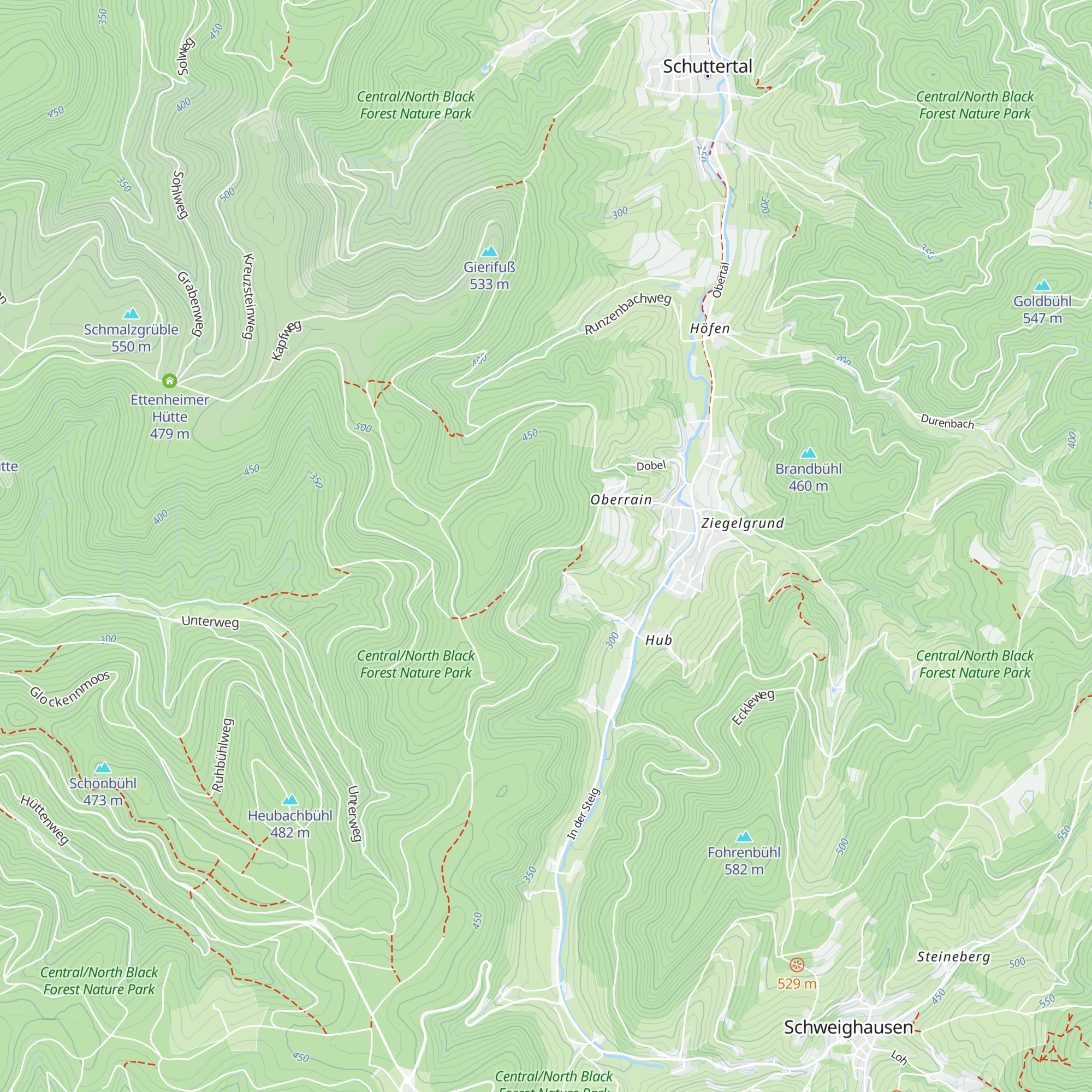 Sandgrube-Hütte map