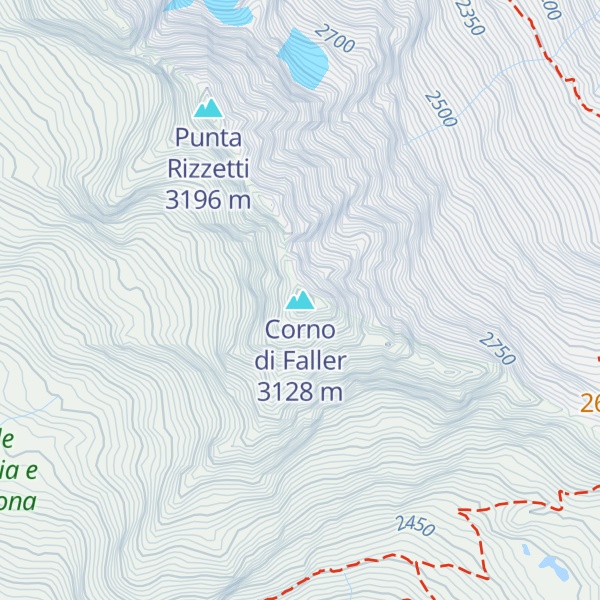 Map of Corno di Faller