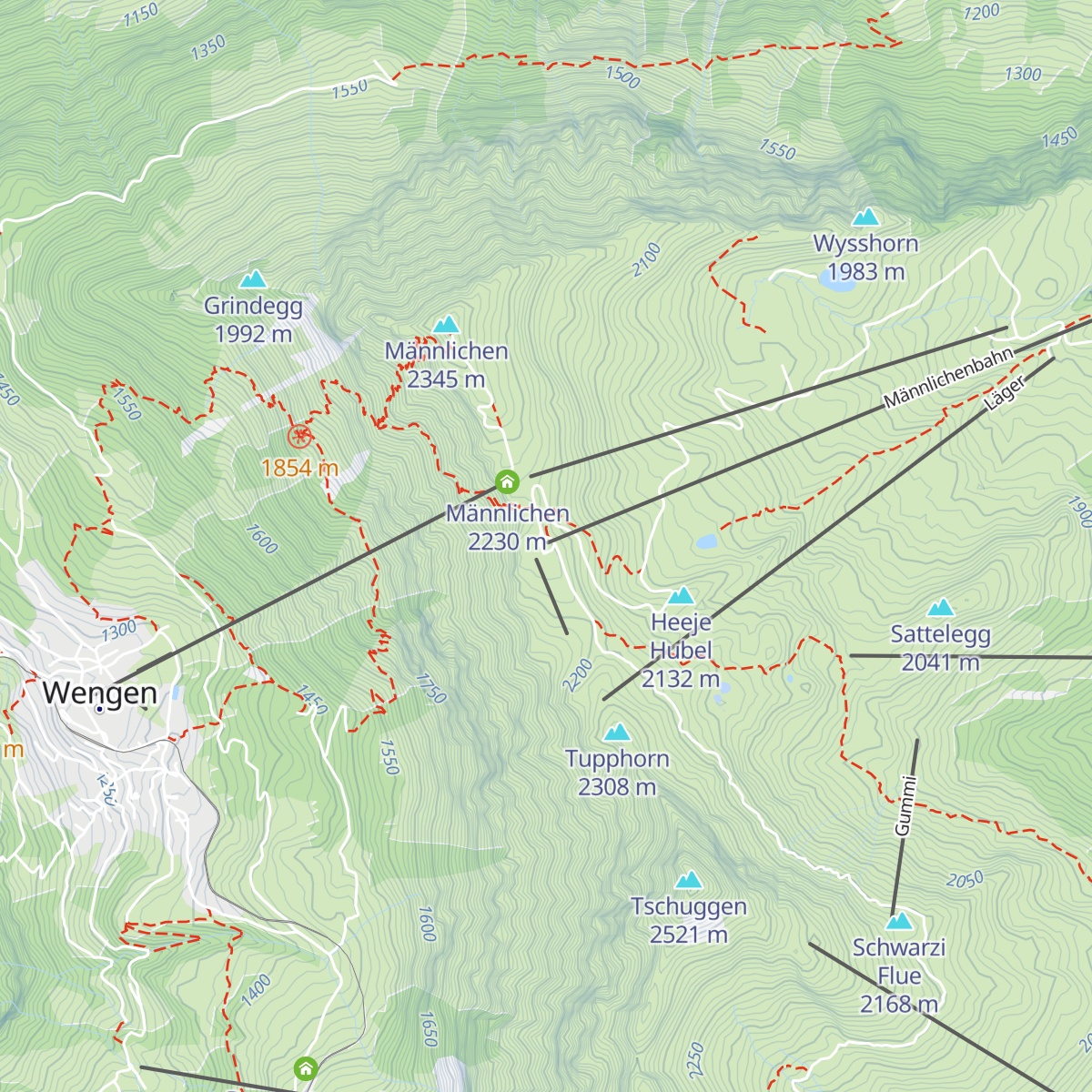 Männlichen map