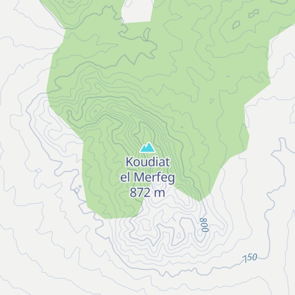 Map of Koudiat el Merfeg