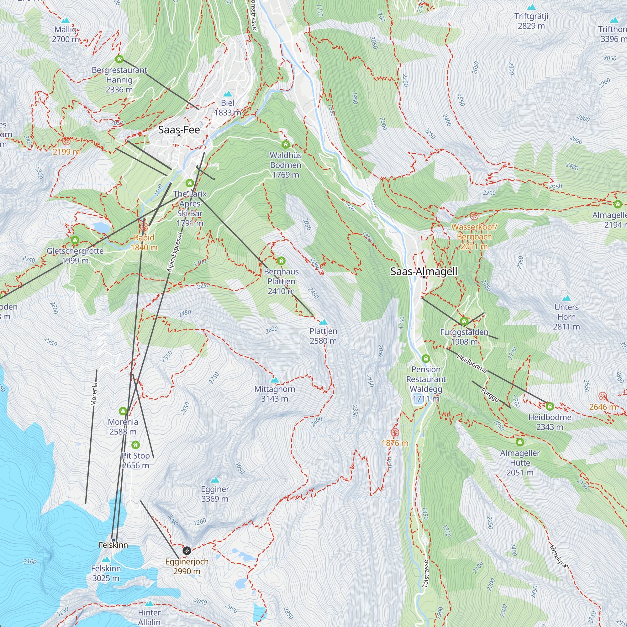 Bergrestaurant Plattjen Terminus map