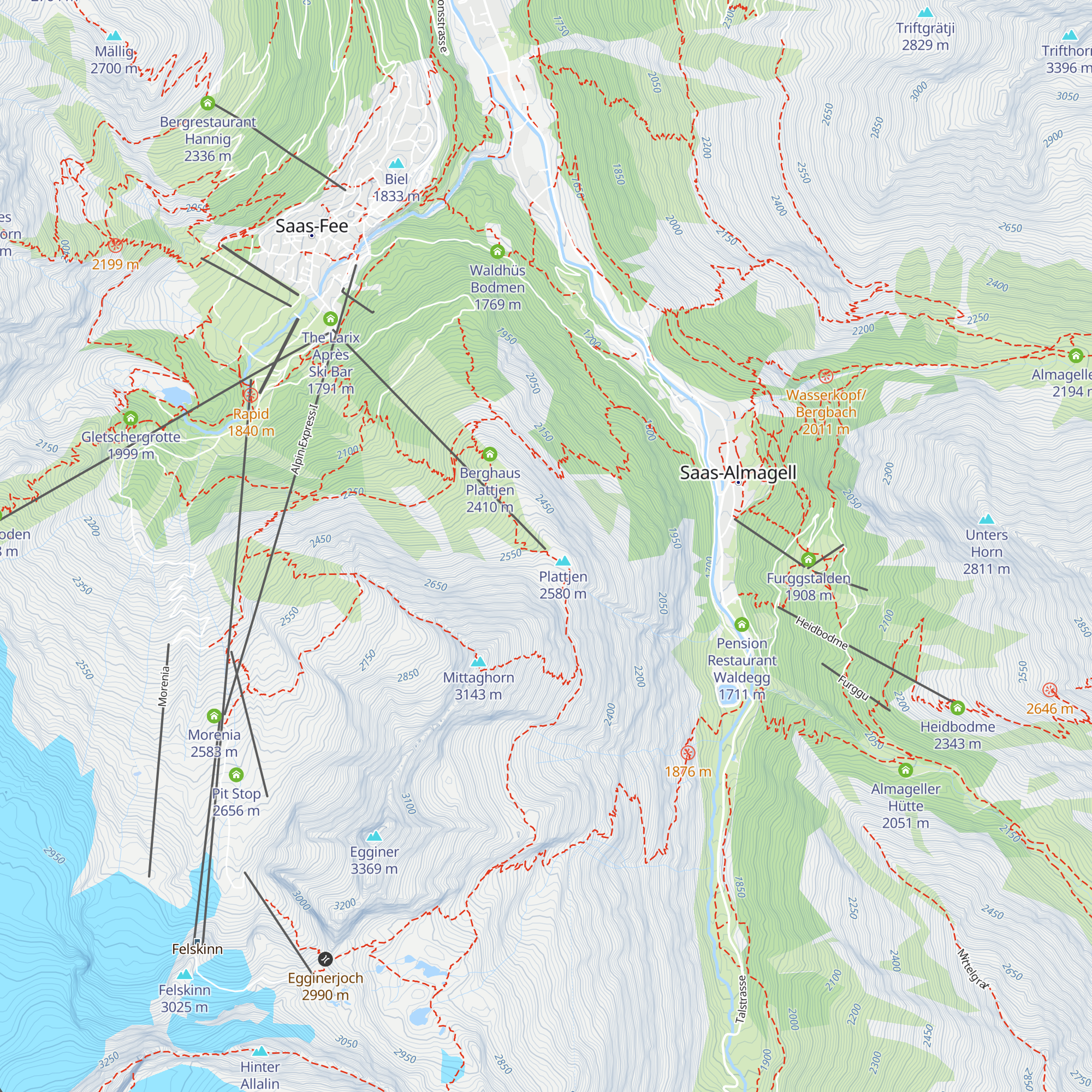 Bergrestaurant Plattjen Terminus map