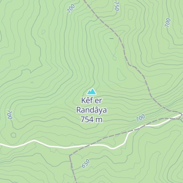 Map of Kêf er Randâya