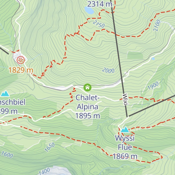 Map of Chalet-Alpina