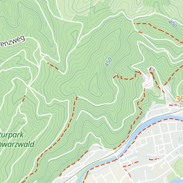 Map of Hohe Tanne